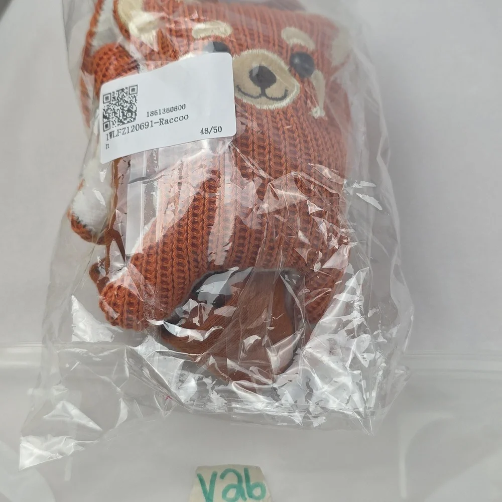 Adorable 3D Knit Fox Socks One Size Womens‎ Or Older Kids V26